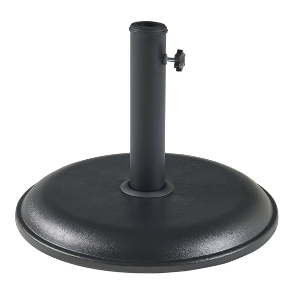 Soporte de sombrilla Bionaz redondo hormigón - Negro [casa.pro]