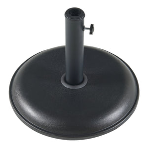 Soporte de sombrilla Bionaz redondo hormigón - Negro [casa.pro]