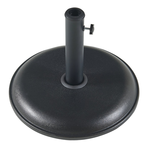 Soporte de sombrilla Bionaz redondo hormigón - Negro [casa.pro]