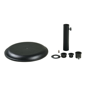 Soporte de sombrilla Bionaz redondo hormigón - Negro [casa.pro]