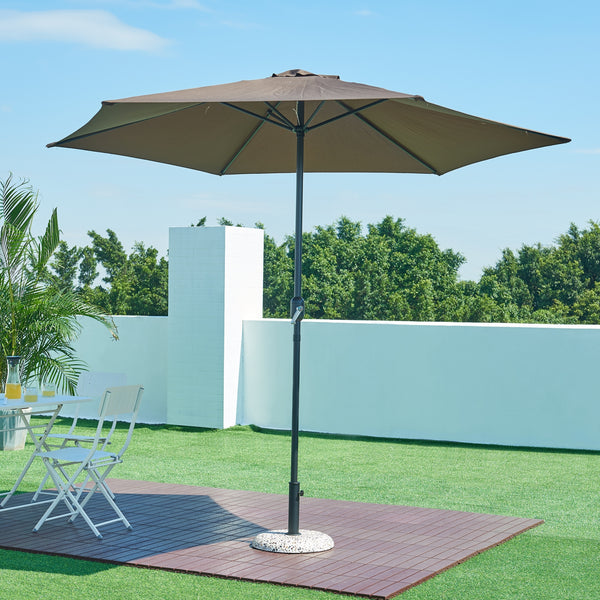 Soporte de Sombrilla Bitritto Aspecto Grava Hormigón 45 x 6 cm - [casa.pro]