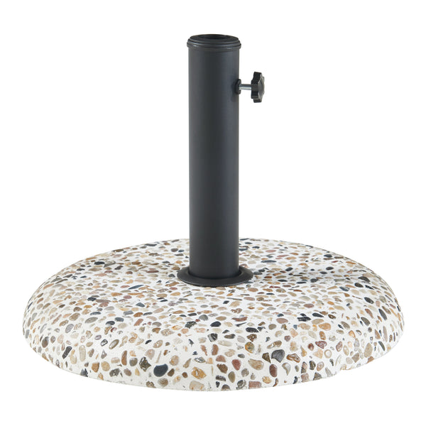 Soporte de Sombrilla Bitritto Aspecto Grava Hormigón 45 x 6 cm - [casa.pro]
