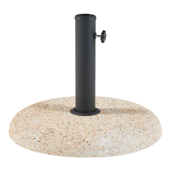 Soporte de Sombrilla Bitritto Aspecto Grava Hormigón 45 x 6 cm - [casa.pro]