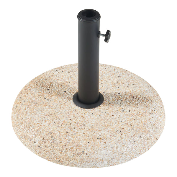 Soporte de Sombrilla Bitritto Aspecto Grava Hormigón 45 x 6 cm - [casa.pro]
