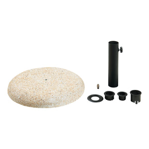 Soporte de Sombrilla Bitritto Aspecto Grava Hormigón 45 x 6 cm - [casa.pro]