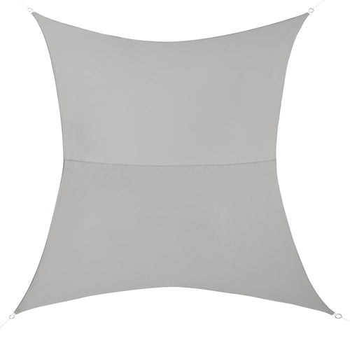 Toldo rectangular 300x500 cm gris claro en.casa