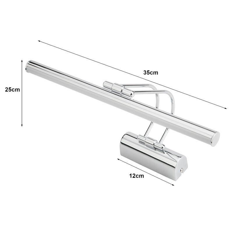 Esquema acotado Aplique Hartlepool con 32 LEDs Metal en varios colores [lux.pro]