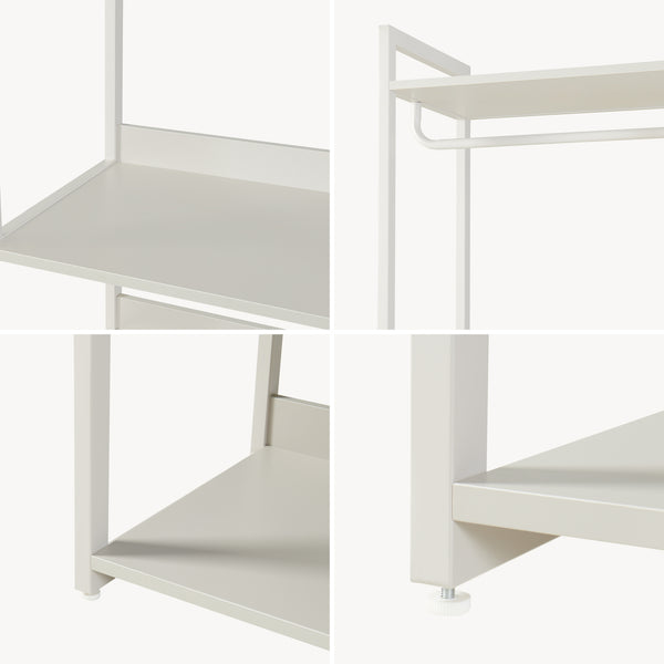 Perchero burro Jässaatka 200x61x40 cm - Gris [en.casa]