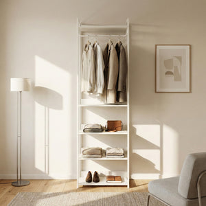 Perchero burro Jässaatka 200x61x40 cm - Gris [en.casa]