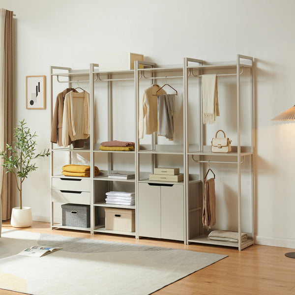 Perchero burro Jässaatka 200x61x40 cm - Gris [en.casa]