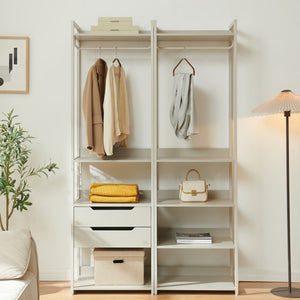 Perchero burro Jässaatka 200x61x40 cm - Gris [en.casa]