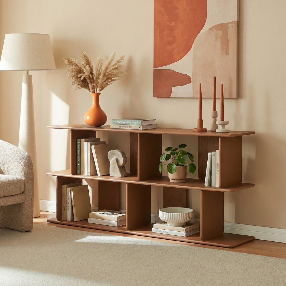 Librería Gäljami 4 compartimentos abiertos 160x35x74cm - [en.casa]