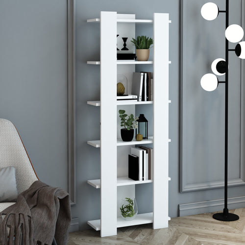 Estantería de pie Præstø Blanco [en.casa]