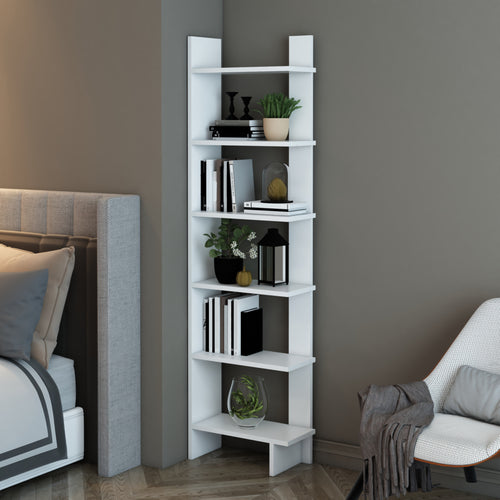 Estantería de pie Midtdjurs Blanco [en.casa]