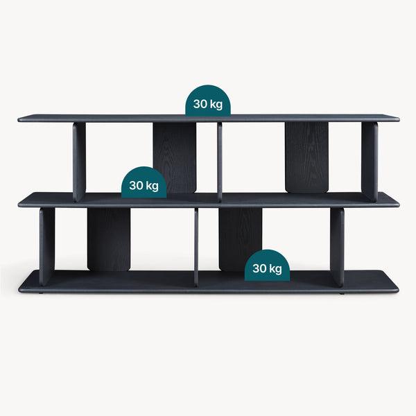 Librería Gäljami 4 compartimentos abiertos 160x35x74cm - [en.casa]
