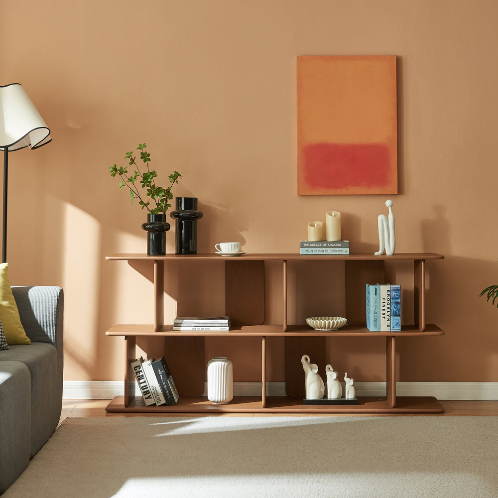 Librería Gäljami 4 compartimentos abiertos 160x35x74cm - [en.casa]