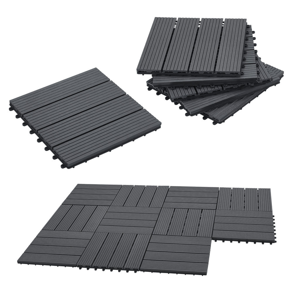 Baldosas WPC Schramberg set de 11 1m² en varios colores [en.casa] - premiumXL
