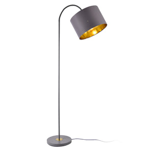 Lámpara de pie Toledo 173cm 1xE27 metal gris lux.pro - premiumXL