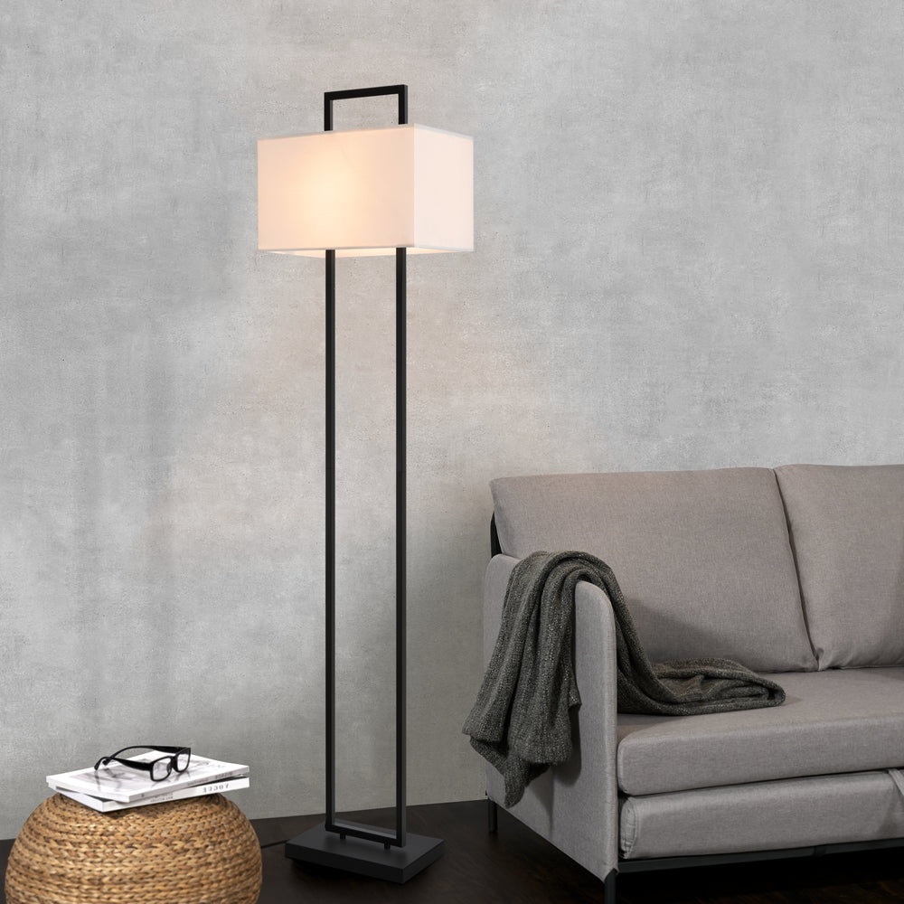 Lámpara de pie Sigdal negro / blanco [lux.pro] - premiumXL