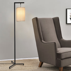 Lámpara de pie Skaun 161 cm beige [lux.pro] - premiumXL