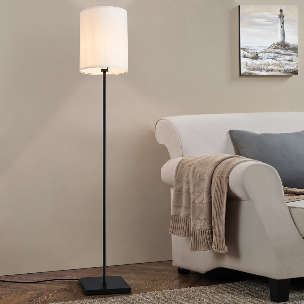 Lámpara de pie Solna 158 cm blanca [lux.pro] - premiumXL
