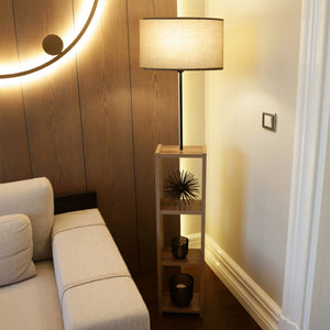 Lámpara de pie Redditch Beige [lux.pro] - premiumXL
