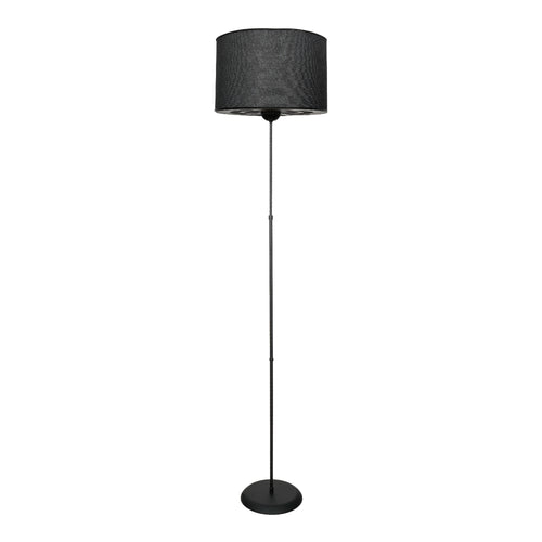 Lámpara de pie Malmesbury 1 x E27 Metal Negro [lux.pro]