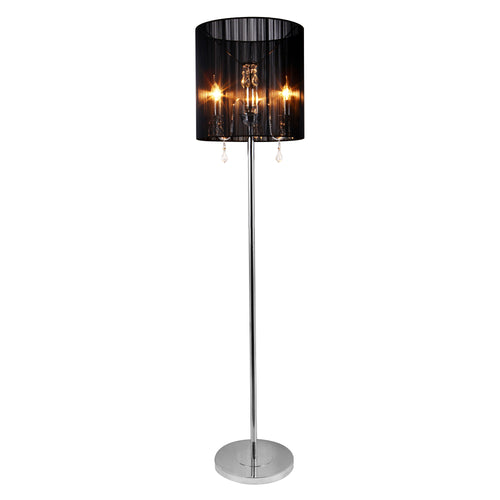 Lámpara de pie Fabrica 167x40cm Cromo lux.pro