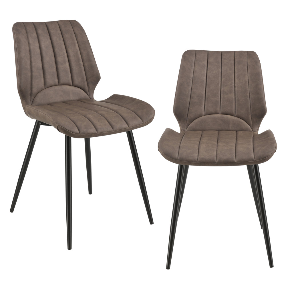 Juego de 2 sillas de comedor Mendoza en varios colores y modelos en.casa - premiumXL