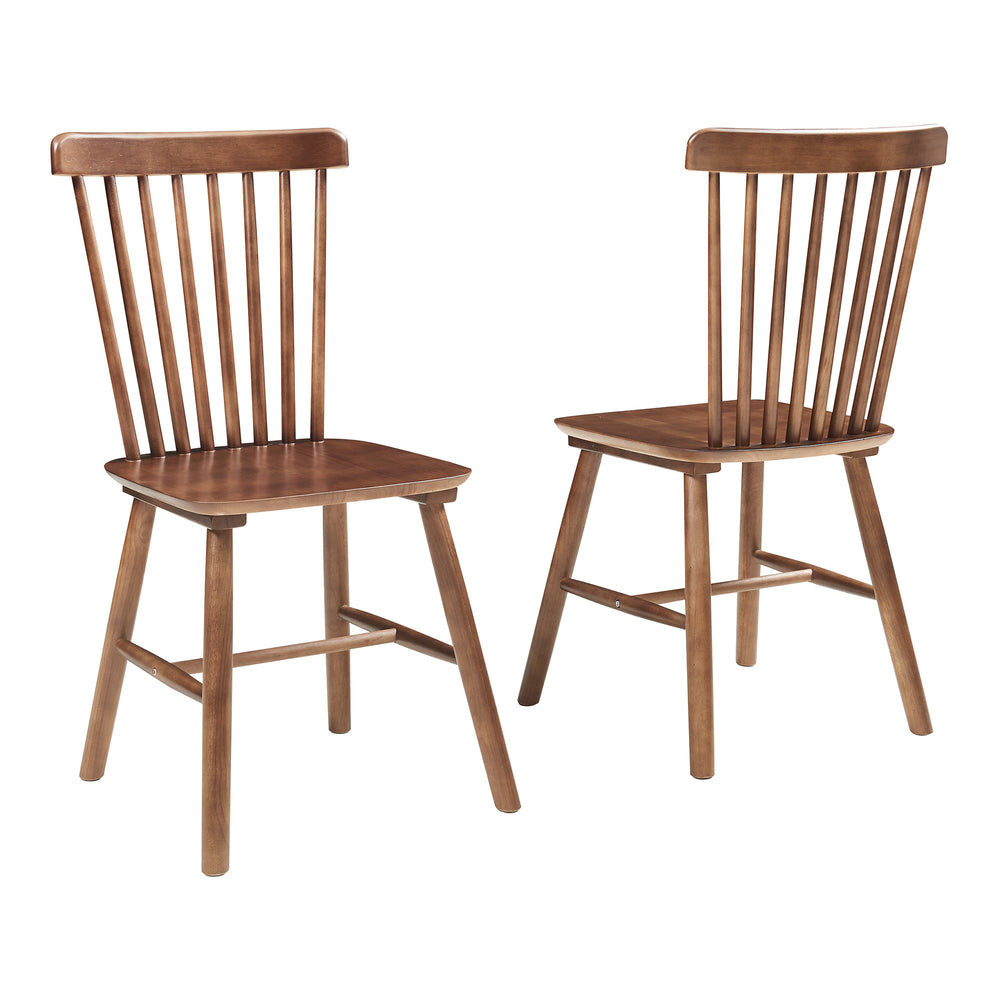 Silla de comedor Karmoy juego de 2 madera [en.casa]