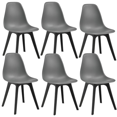 Juego de 6 sillas de comedor Brevik 83x54x48 cm en varios colores en.casa - premiumXL