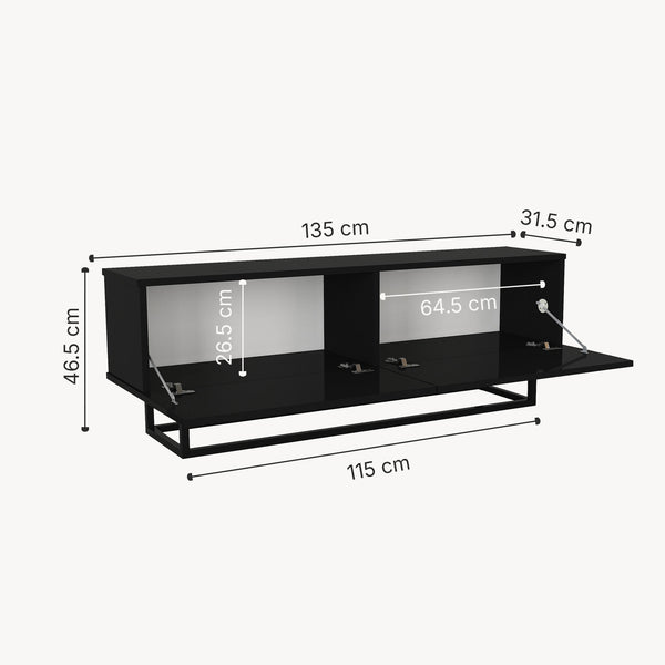Mueble bajo para TV Nolven [en.casa]