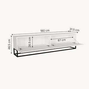 Mueble bajo para TV Nolven [en.casa]