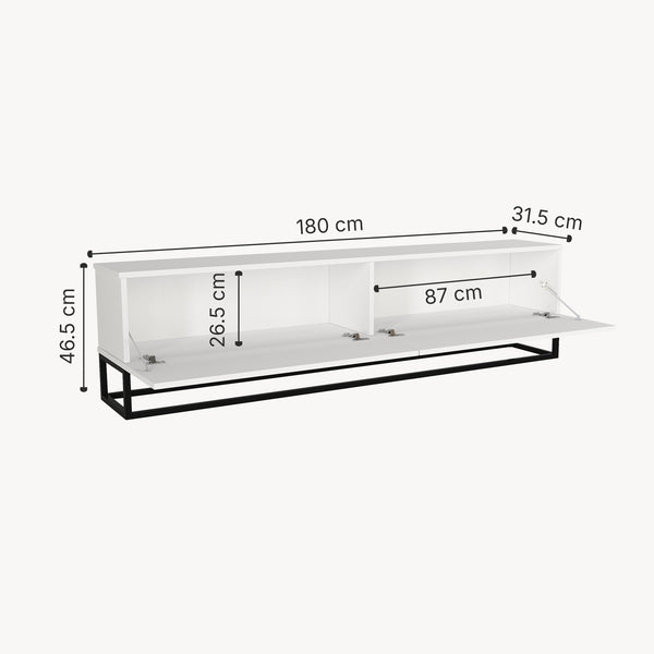 Mueble bajo para TV Nolven [en.casa]