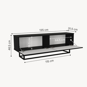 Mueble bajo para TV Verpsboga [en.casa]