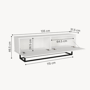 Mueble bajo para TV Verpsboga [en.casa]
