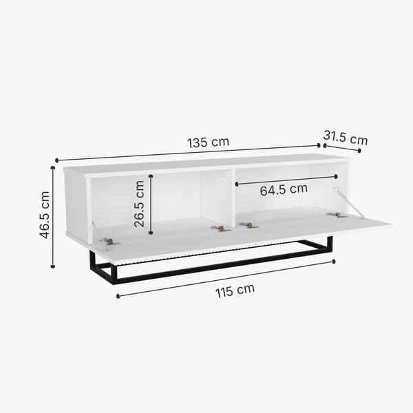 Mueble bajo para TV Verpsboga [en.casa]
