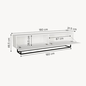 Mueble bajo para TV Verpsboga [en.casa]