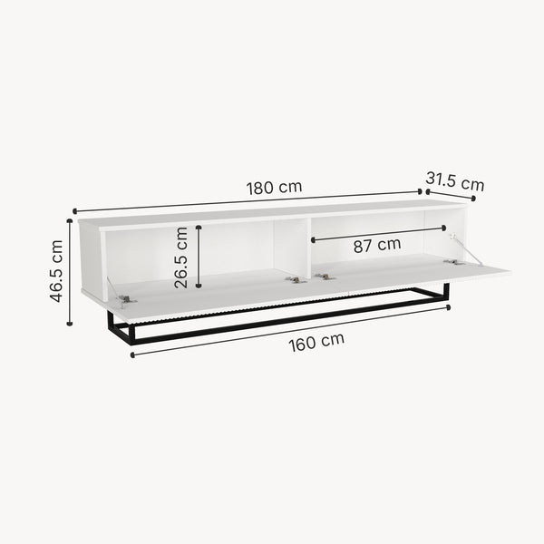 Mueble bajo para TV Verpsboga [en.casa]