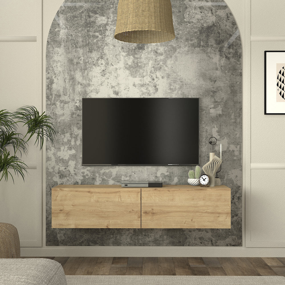 Mueble bajo de TV colgante Nolven [en.casa]