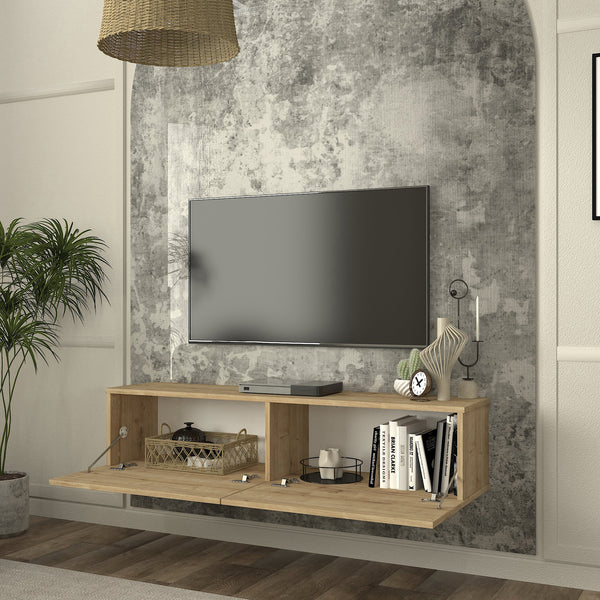 Mueble bajo de TV colgante Nolven [en.casa]
