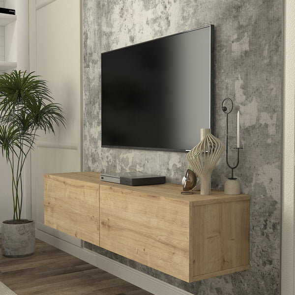 Mueble bajo de TV colgante Nolven [en.casa]