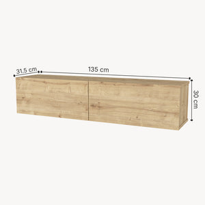 Mueble bajo de TV colgante Nolven [en.casa]