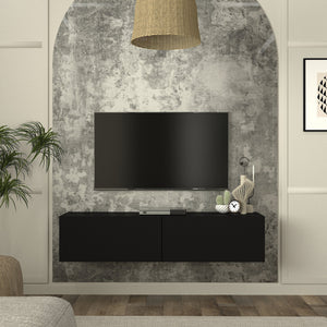 Mueble bajo de TV colgante Nolven [en.casa]