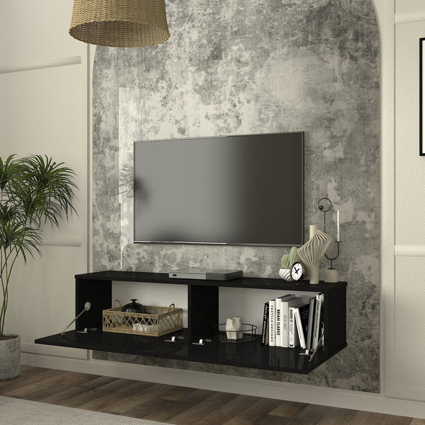 Mueble bajo de TV colgante Nolven [en.casa]