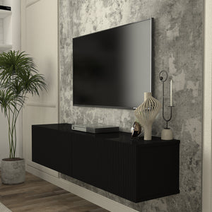 Mueble bajo de TV colgante Nolven [en.casa]