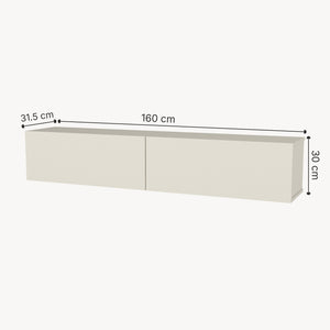 Mueble bajo de TV colgante Nolven [en.casa]