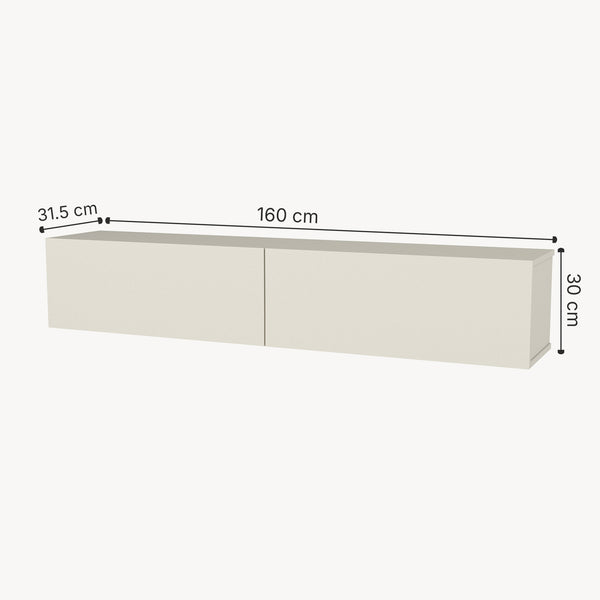 Mueble bajo de TV colgante Nolven [en.casa]
