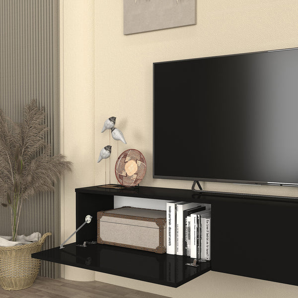 Mueble bajo de TV colgante Nolven [en.casa]