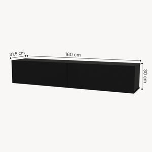Mueble bajo de TV colgante Nolven [en.casa]